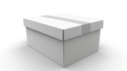 Naklejka premium Blank white gift box (2)