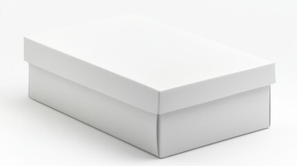 Naklejka premium Blank white shoebox (9)