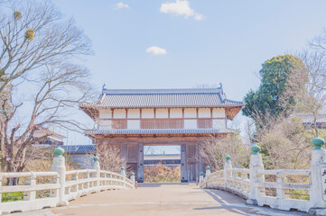 Fototapeta premium 茨城 水戸城大手門