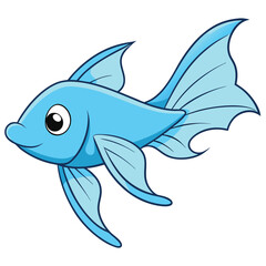 shark cartoon isolated on white background