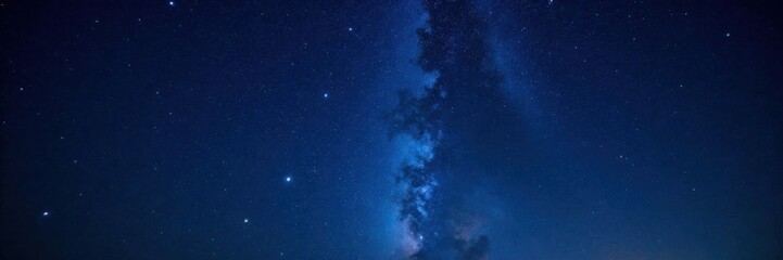 Fototapeta premium starry night sky with twinkling stars on dark canvas, night, darkness