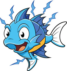 cartoon fish vector illustration