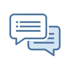 Chat Bubble Icon Representing Written Communication and Messaging