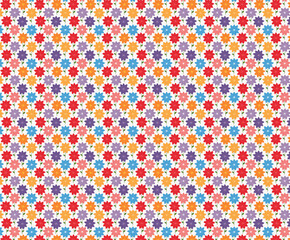 Abstract  Colorful Watercolor Floral Seamless Pattern Background Flower Texture