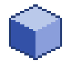 Obraz premium Basic Blue Cube V1