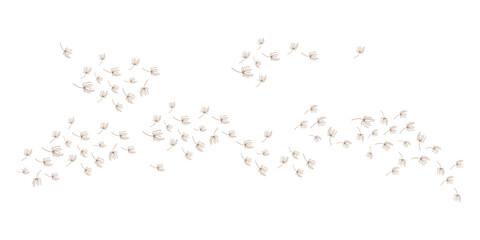 dandelion logo concept wallpaper background design illustration dandelion plant template flying