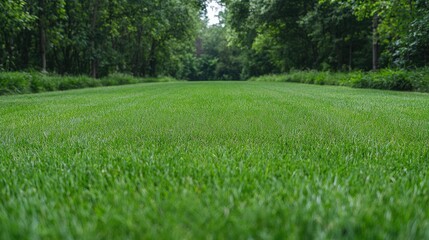 Obraz premium Lush green field nature landscape tranquil summer background