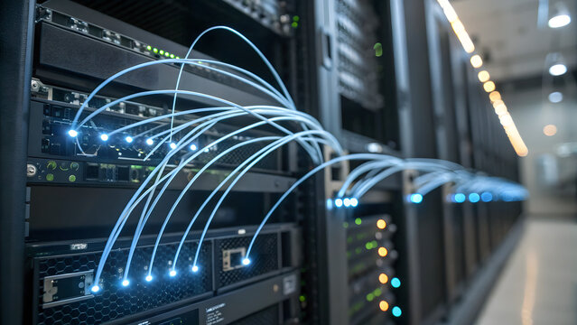 Recursive shapes with data flowing between them.