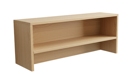 Floating Wall Shelf in Minimalist Wood with Transparent Elements