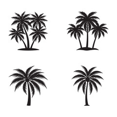 palm tree silhouettes