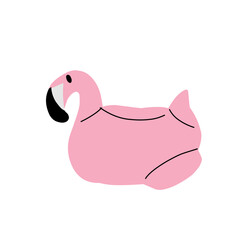 Summer beach equipment illustration.