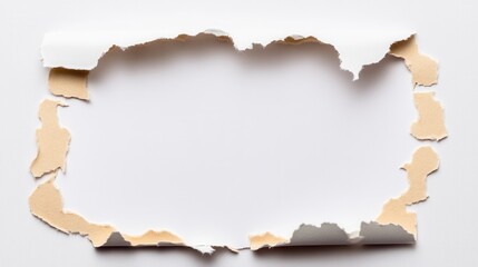 Fototapeta premium Torn paper frame (1)