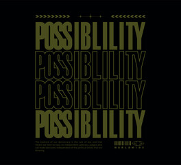 Vector illustration of slogan artwork, retro and modern, streetwear graphic design for t-shirt print design template.