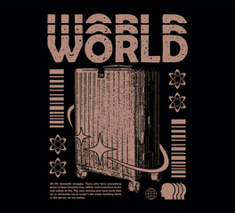 Urban stylish print for streetwear print for tshirts and hoodies Techno style Graphic