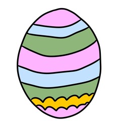 easter eggs icon color outline