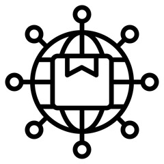 Supply Chain Network Icon