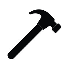 Hammer Stencil Icon Beautiful Elements Vector Illustration