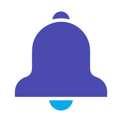 Alert Notification Bell Icon, isolated with Purple