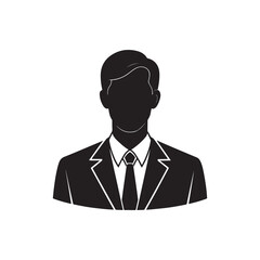 Business avatar silhouette design