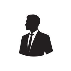 Business avatar silhouette design