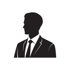 Business avatar silhouette design