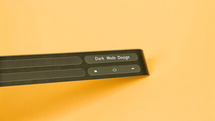 Fototapeta premium Sleek Minimalist Dark Mode Device Control Panel Design