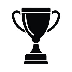 Trophy Stencil Icon Beautiful Elements Vector Illustration