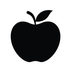 Apple Stencil Icon Beautiful Elements Vector Illustration