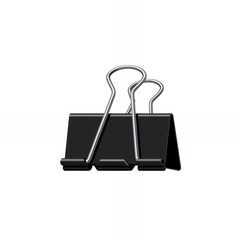 Binder Clip Isolated on White Background for Office Supplies