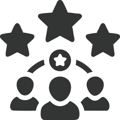 Team Achievement Concept Group Connected With Stars, Illustration, Transparent