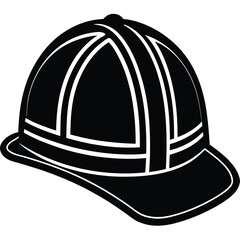 isolated firefighter safety helmet on white background