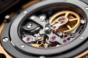 Fototapeta premium Seamless integration: gear mechanisms in harmony, capturing precision and efficiency, simple yet impactful composition