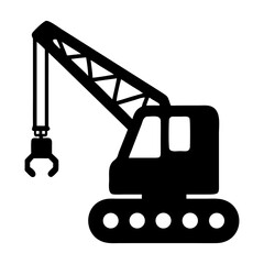 crane and truck