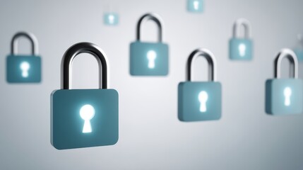 Intricate padlocks, a closeup look at security and protection mechanisms 