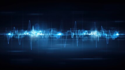 Abstract music background with flowing sound waves and vibrant colors