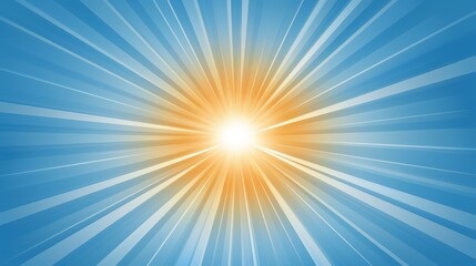 Fototapeta premium Bright sunburst background, radiant light rays for vibrant designs and visual projects