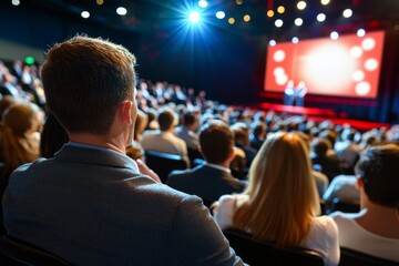 Innovative virtual event experience capturing a live-streamed panel discussion with experts sharing insights to a global audience, neutral background