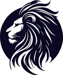 Black Silhouette of lion 2, V...