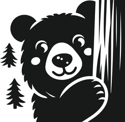 Bear vector animal black silhouette