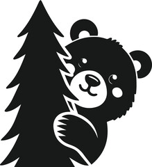 Bear vector animal black silhouette