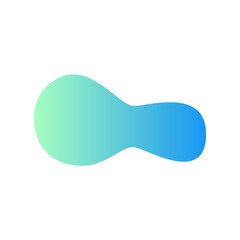 abstract gradient shape element