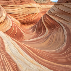 Obraz premium Stunning Clipart of Rocks Gouache Textured Illustration of Swirling Sandstone Patterns