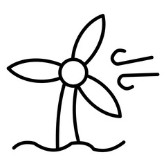 Obraz premium Windmill lineal