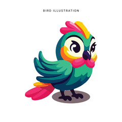 Fototapeta premium Colorful Birds Clip Art Collection bird illustration