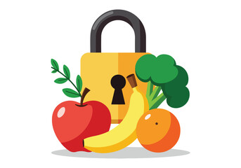 World Food Safety Day vector illustration set featuring hygiene practices, food inspection, safety tools, clean kitchen, global food awareness, and food protection concepts in solid color style