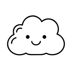 Cartoon drawn with line Vector Minimal SVG