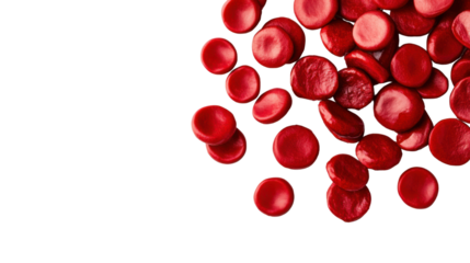 blood cells isolated on white background 