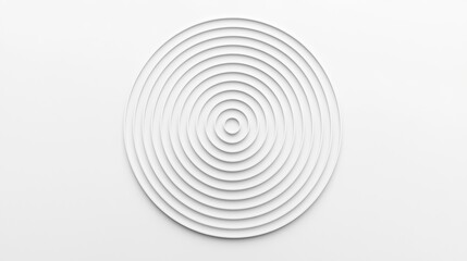 Fototapeta premium A minimalist design featuring concentric circles, creating a visually calming effect with a sleek, modern aesthetic.