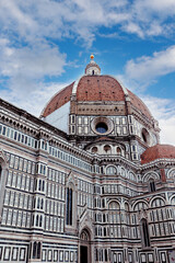 Fototapeta premium Santa Maria del Fiore is the Cathedral in Florence, the capital of Tuscany, the most famous of the architectural structures of the Florentine Quattrocento.