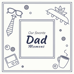 Our Favorite Dad Moment - Custom Memory Card, Heartfelt Father's Day Printable, Personalized Dad Appreciation Gift, Cherished Family Memory Design